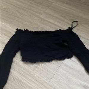 Off the shoulder crop top